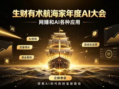 生财有术航海家年度AI大会：网赚和AI各种应用