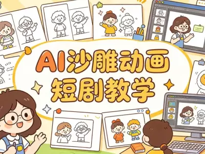 AI沙雕动画短剧教学，新手小白也能解锁多种收益