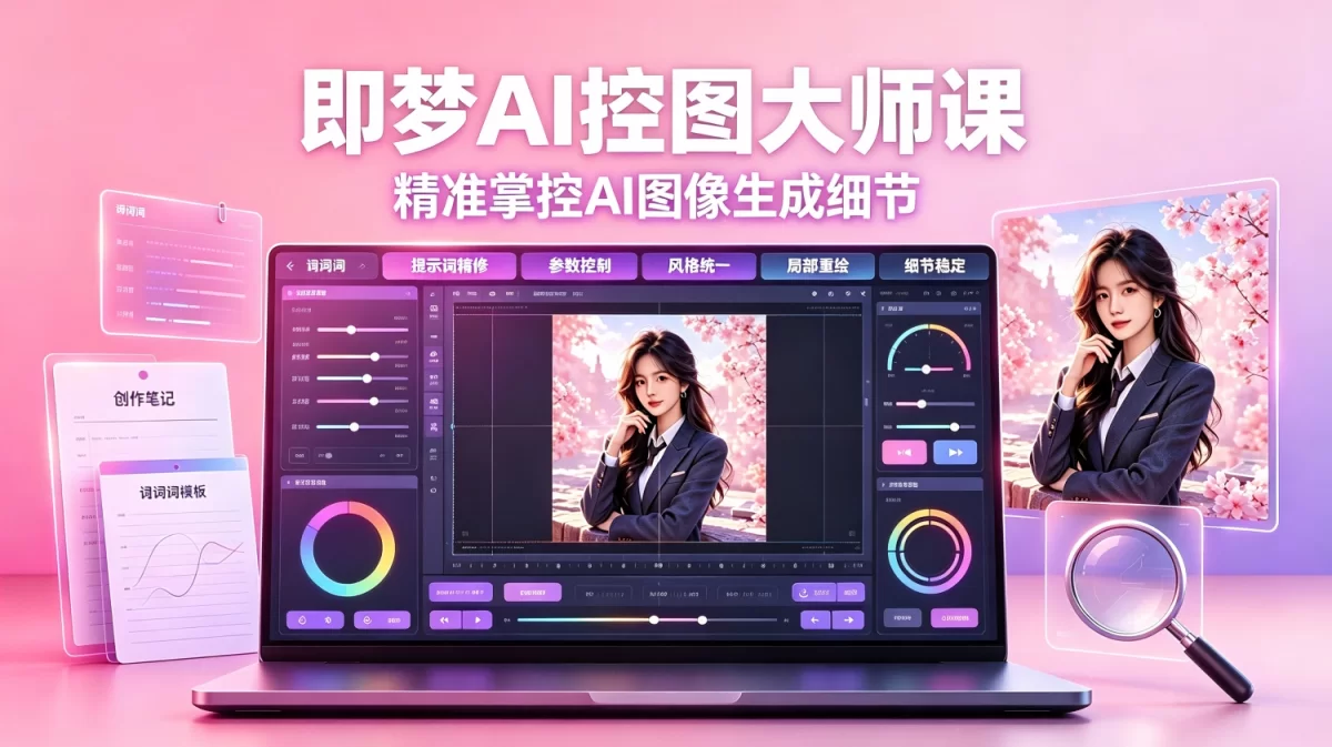 即梦AI控图大师课，精准掌控AI图像生成细节