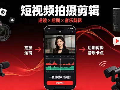 虎哥短视频拍摄剪辑-运镜-后期的音乐剪辑整套流程
