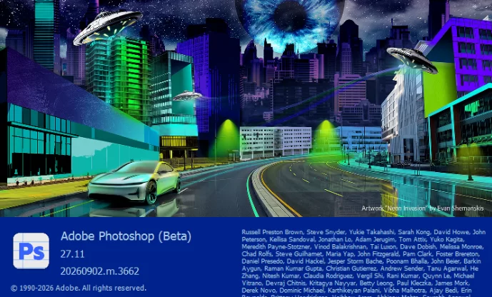 Adobe Photoshop (Beta)27.11.m.3662 免安装版（含移除补丁）