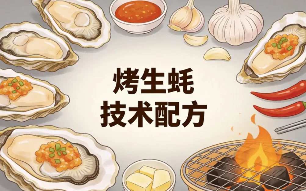 烤生蚝技术配方，摆摊开店轻松复刻夜市爆款